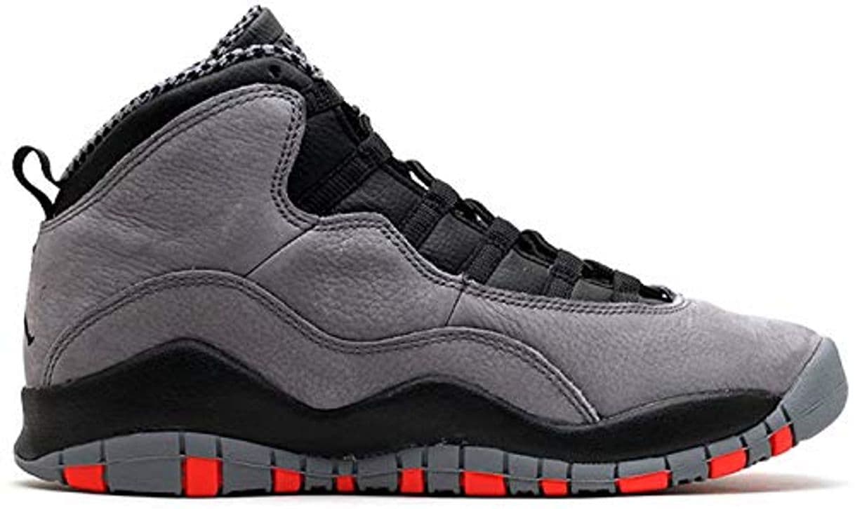 Product Nike Air Jordan 10 Retro BG, Zapatillas de Deporte para Niños, Gris/Rojo/Negro