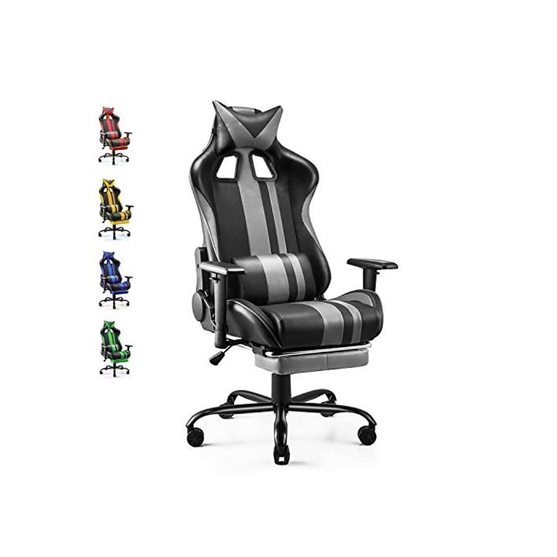 Producto Soontrans Silla Gaming Ergonómico Silla Oficina Sillón Reclinable Escritorio, con Reposapies, Altura