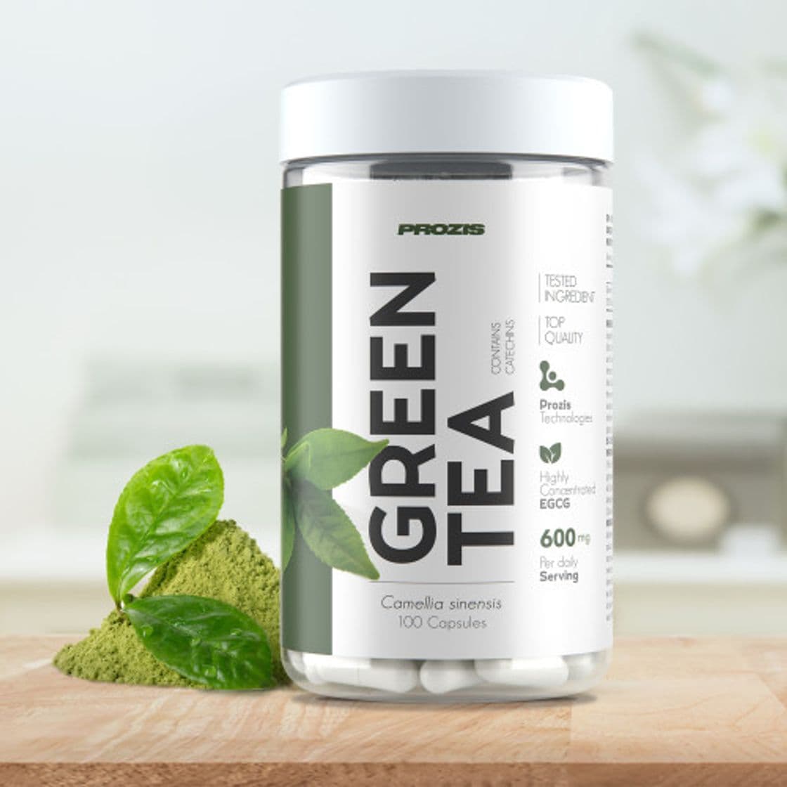 Moda Té verde EGCG 600 mg 100 cápsulas - Prozis