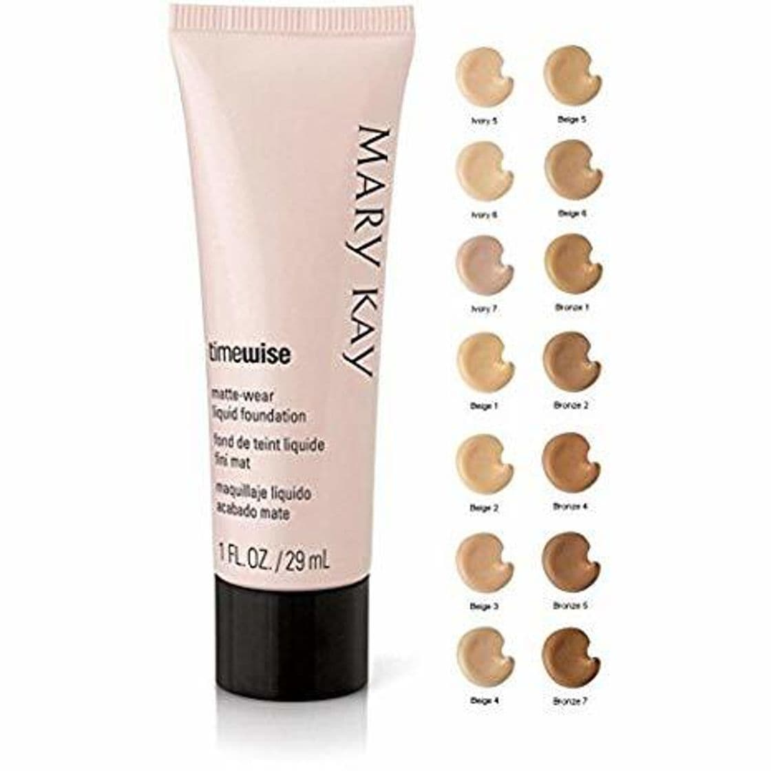 Beauty Beige 8 Mary Kay TimeWise Matte Wear Foundation – Imprimación para líquidos piel piel Mixta/Grasa