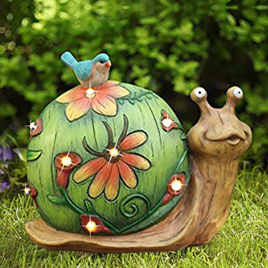 Producto La Jolíe Muse - Figura decorativa de caracol solar- Figura con luces