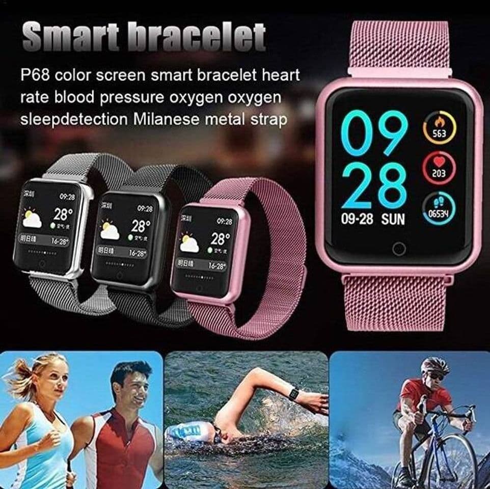 Fashion RELÓGIO SMART WATCH SPORT BRACELET - P68

