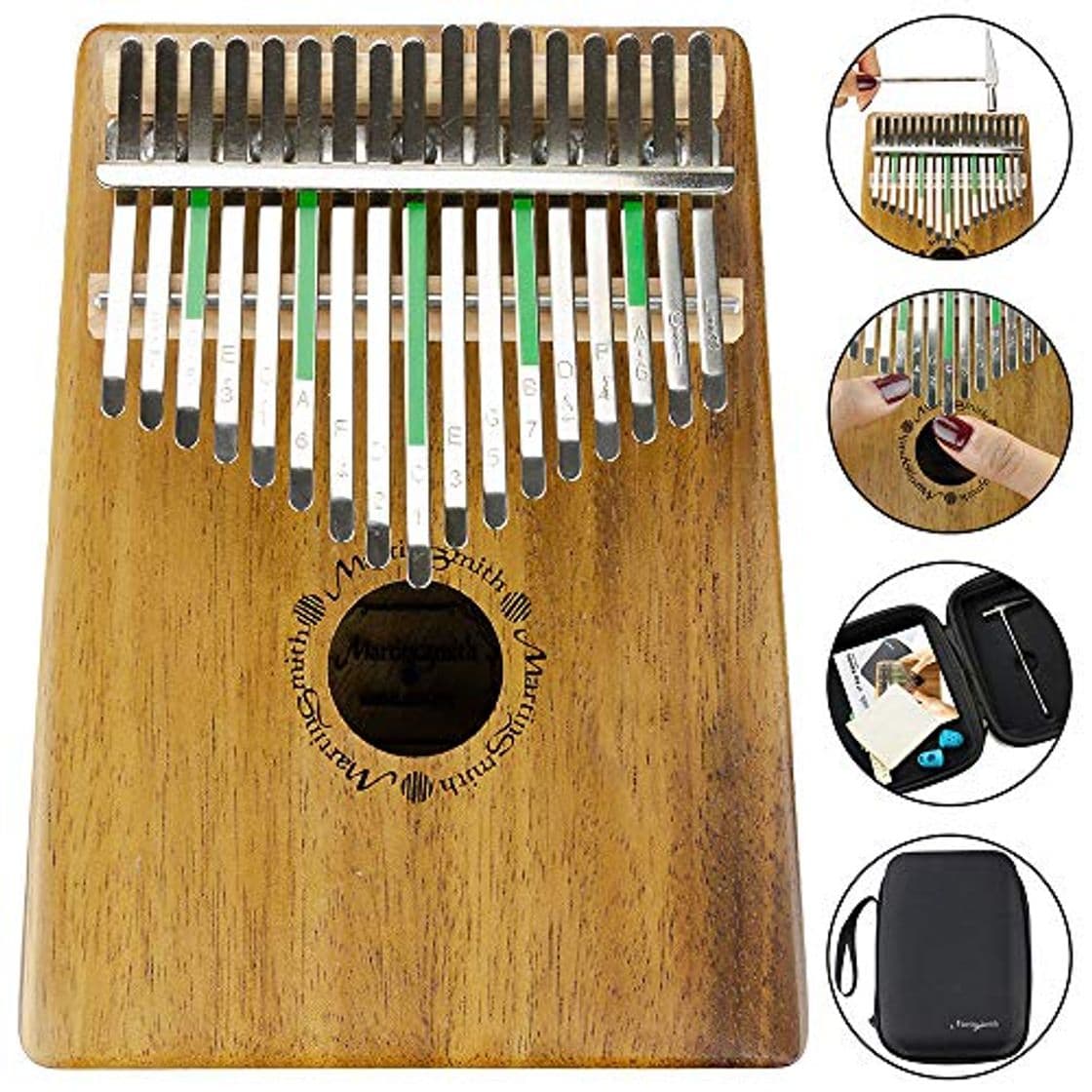 Product Martin Smith Kalimba 17 pulgadas Piano con notas grabadas