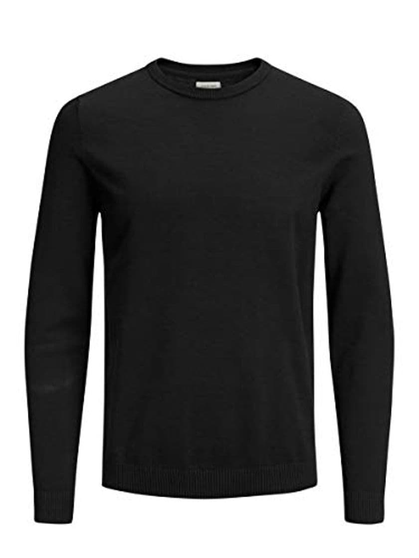 Fashion Jack & Jones Jjebasic Knit Crew Neck Noos suéter, Negro