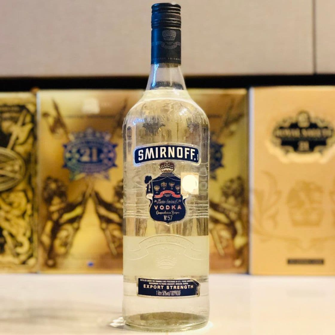 Place Smirnoff Blue Vodka