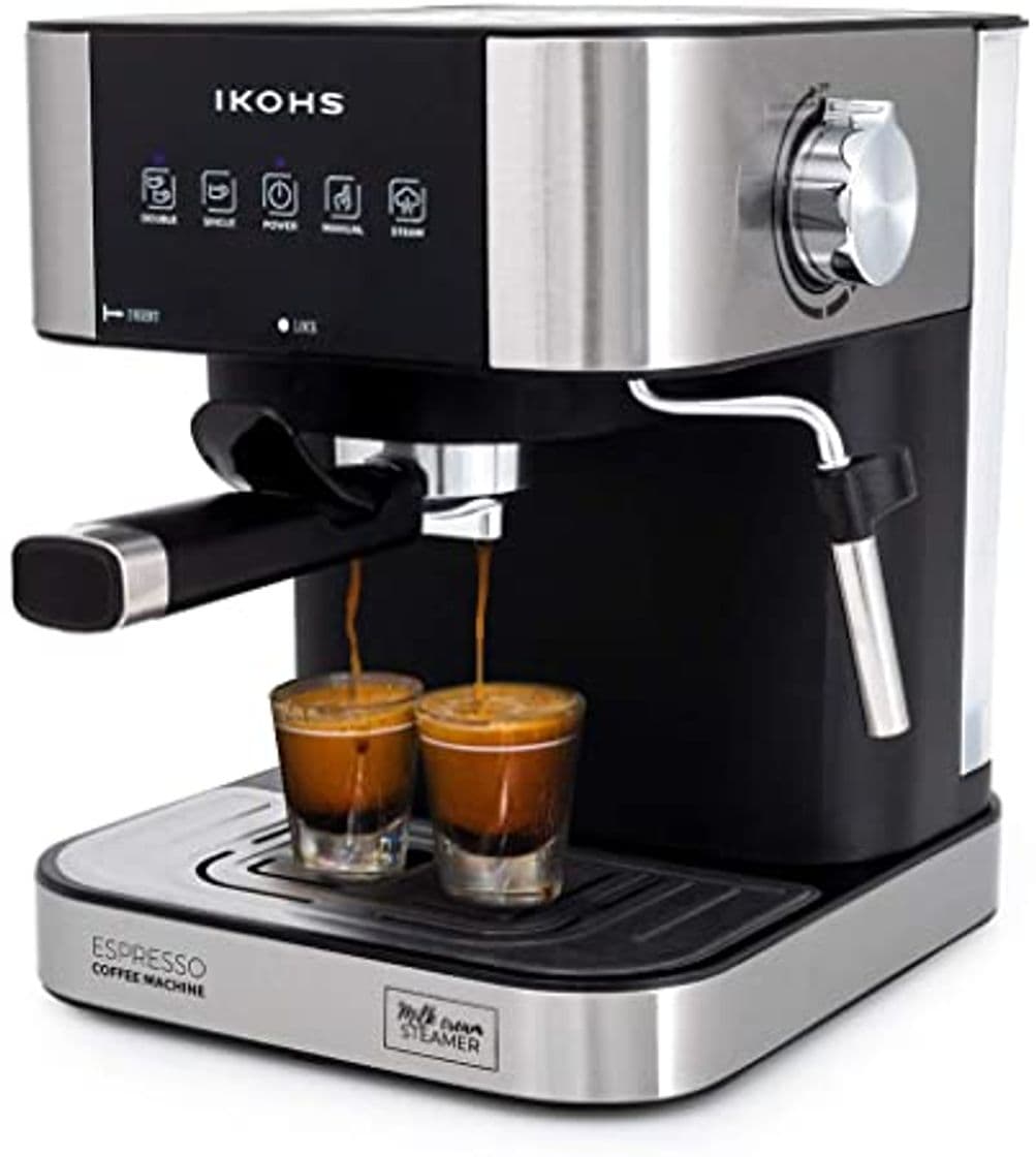 Place IKOHS Cafetera KAFFETA ESPRESS - Cafetera Espress Semiautomática para Espresso y Cappuccinos,