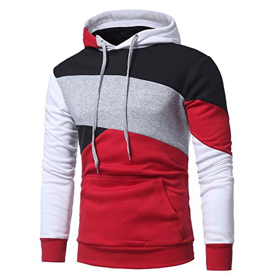 Moda Hombres Sudadera con Capucha Casual Tops Deporte Blusa Manga Larga De Patchwork Blanca Beisbol Divertidas Camuflaje Calavera Camisas Otoño riou