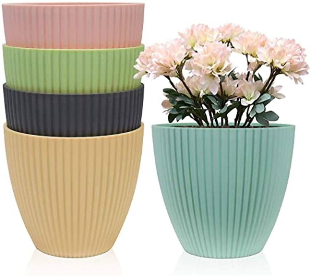 Producto Plastic planters indoor set of 5