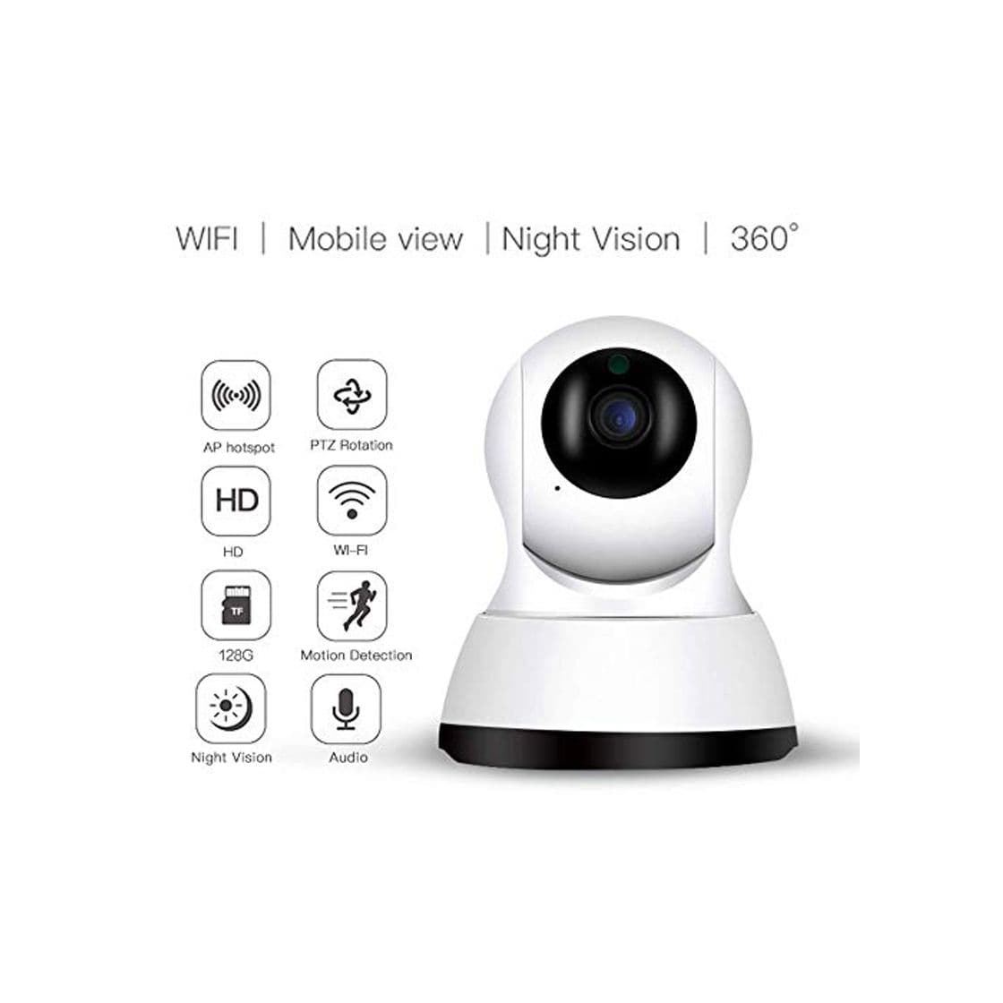 Producto A-Nice Cámara de Seguridad Cámara IP 1280 * 720P Cámara WiFi con