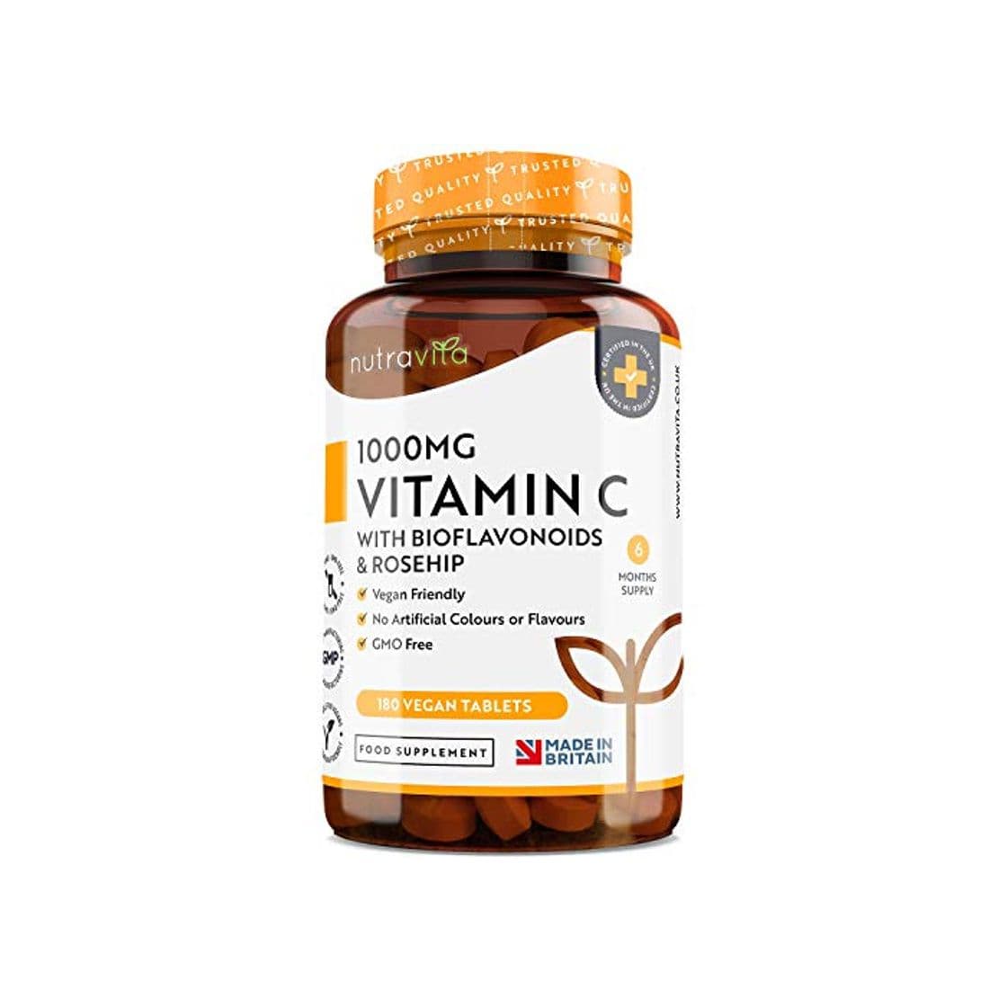 Producto Vitamina C de 1000 mg con Bioflavonoides y Rosa Mosqueta