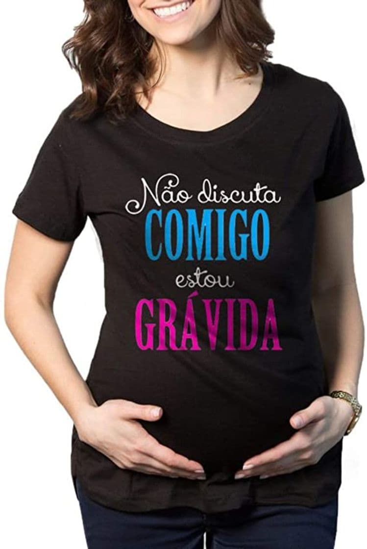 Moda Camiseta Criativa Urbana Grávida Gestantes Frases Engraçadas