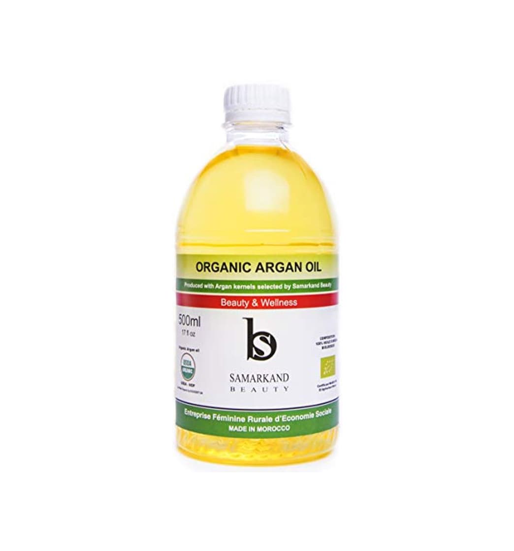 Belleza 500 ml Aceite de Argán BIO 100% Puro Primera Presión en Frío