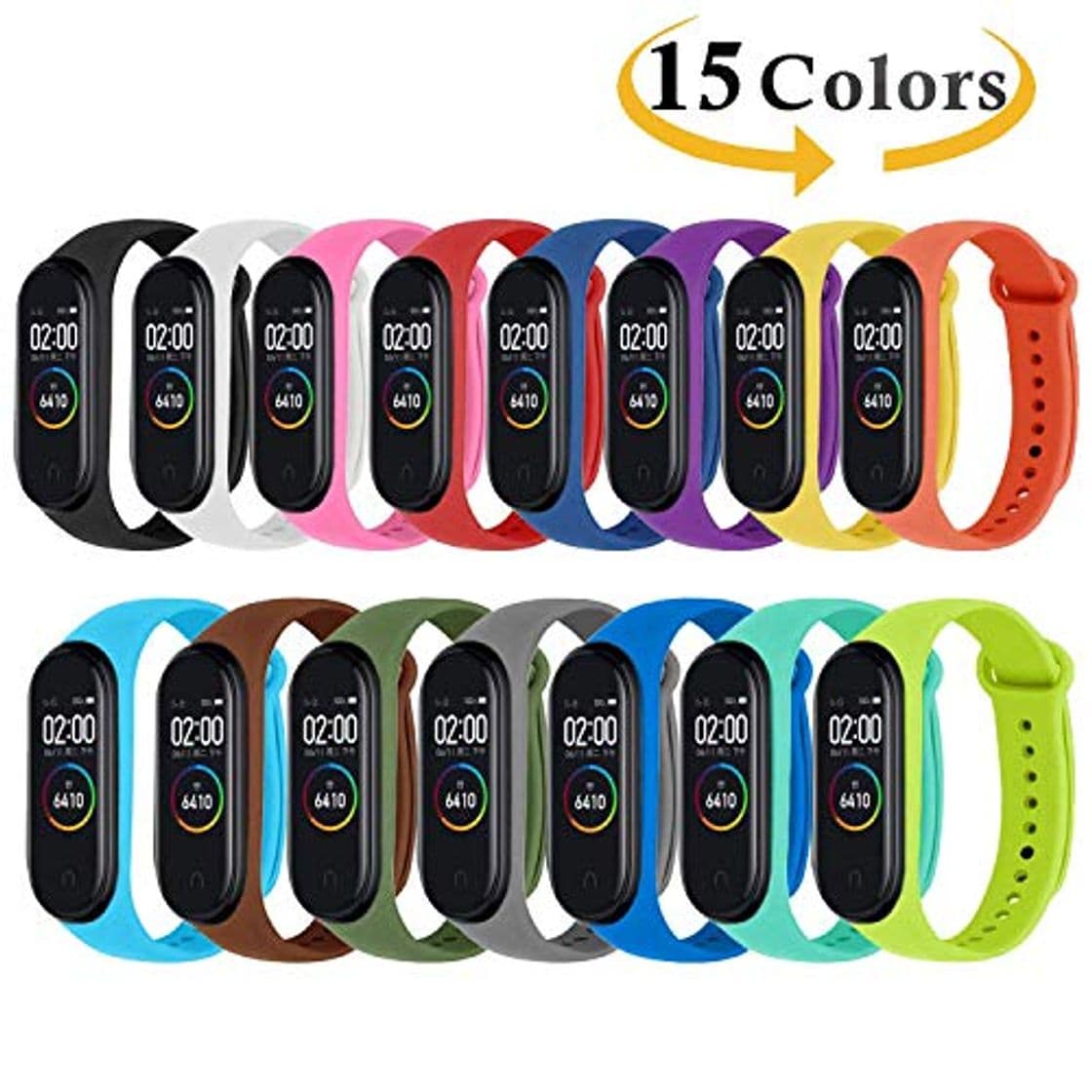 Product Monuary 15 Piezas Correa para Xiaomi Mi Smart Band 4