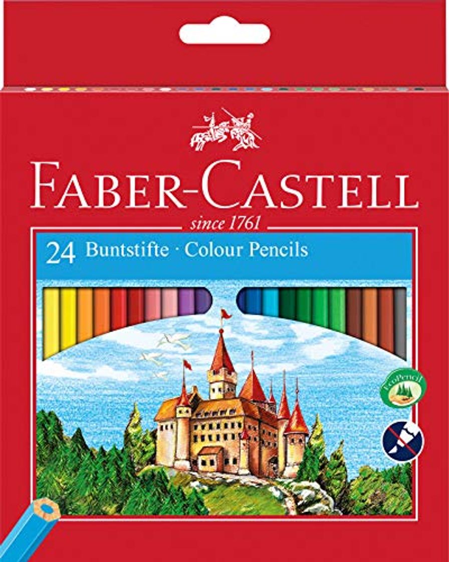 Electrónica Faber-Castell 120124 - Set de 24 lápices ecológicos de colores