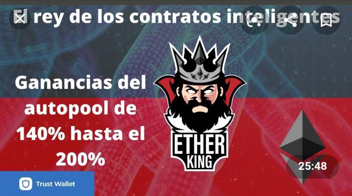 Moda Etherking genera ganancias en automático 100% seguro.