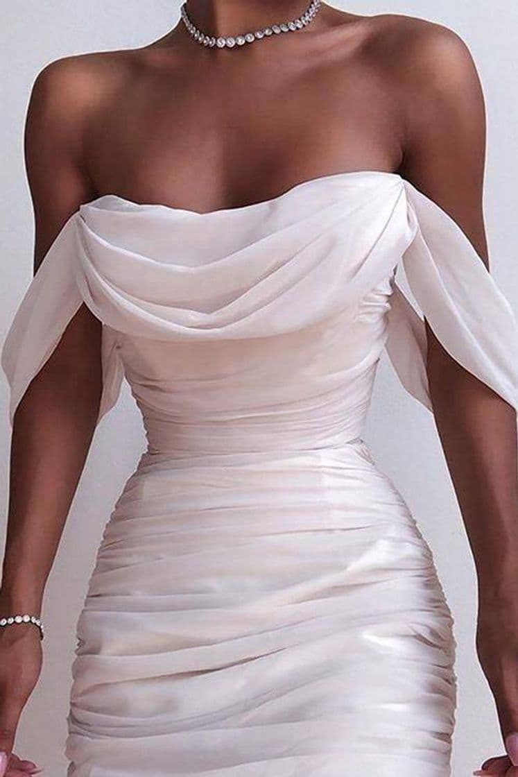 Moda Vestido formal branco 🤍