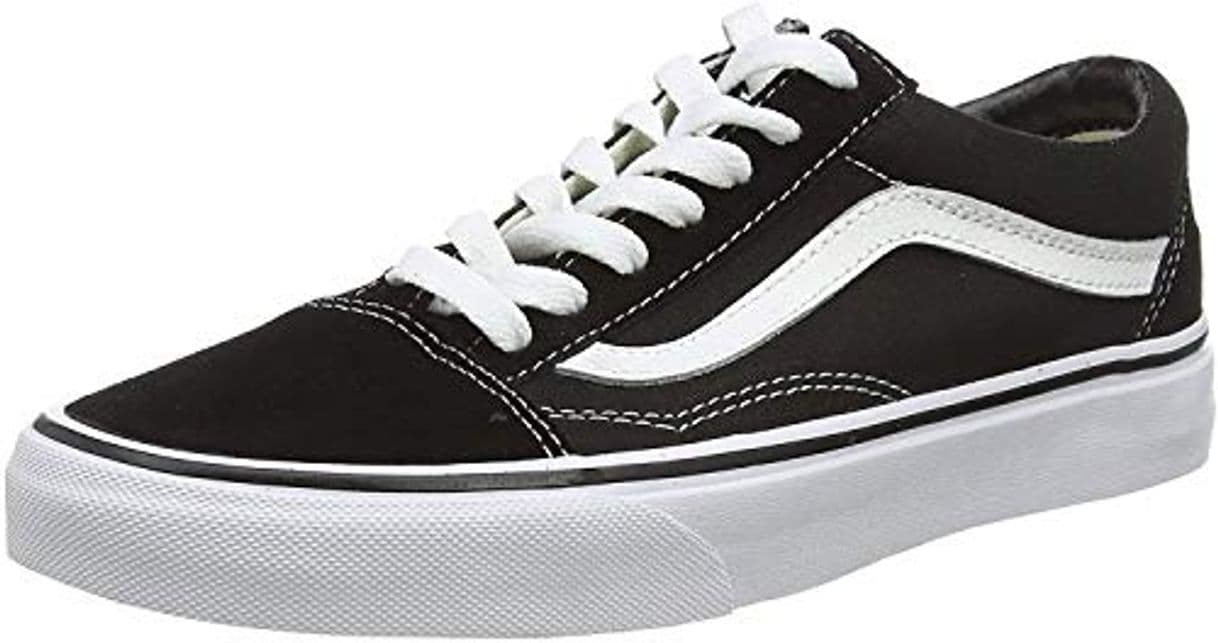 Moda Vans Old Skool, Zapatillas Unisex Adulto, Negro