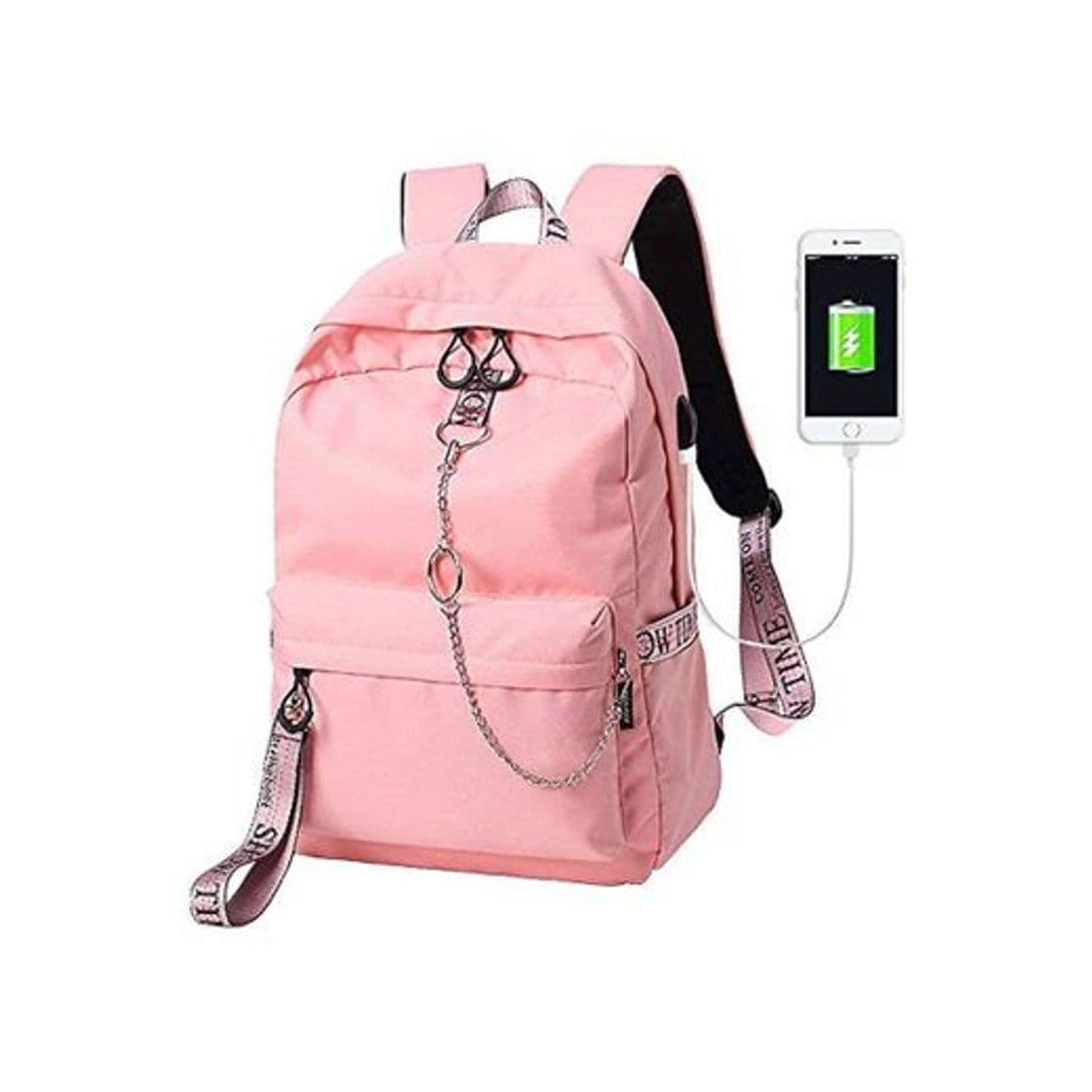 Moda Escuela Mochila Talega de Libros Colegio Ordenador portátil USB Mochila Casual Viajes Daypack para Adolescente Chicas y Mujeres