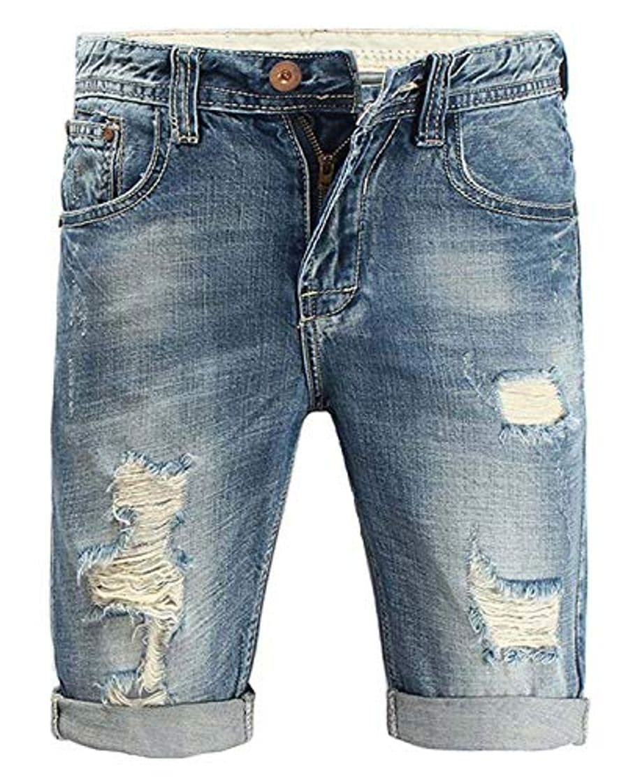 Product Bermudas De Verano Para Hombre Pantalones Cortos Clásico De Carga Pantalones Cortos De Ocio Vintage Estiramiento Destruido Pantalones Cortos De Aspecto Usado Pantalones Deportivos Transpirables De Mez