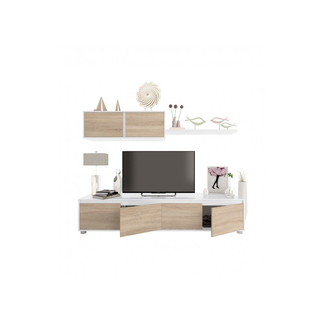 Producto Habitdesign 0F6663A - Mueble de salón Moderno, modulos Comedor Alida, Acabado en