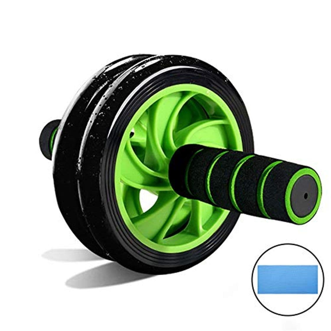 Product Rueda de rodillo AB Ab Wheel Roller Core Training Roller Equipo de entrenamiento abdominal Rueda de ejercicio en casa Con rodilleras y mangos antideslizantes para hombre Mujer Apto para ejercicios abd