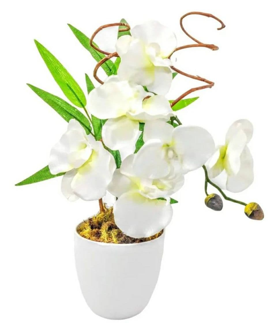 Fashion Arranjo Orquídeas Artificiais - Vaso Flores Decoração Mesa - R$ 42 ...