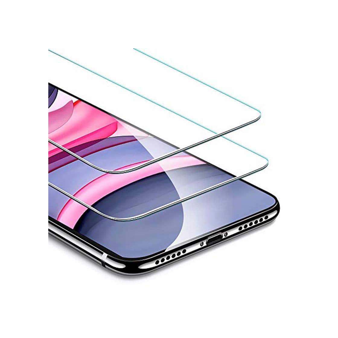 Product ESR Protector de Pantalla para iPhone 11/iPhone XR, [2 Unidades] Carcasa de