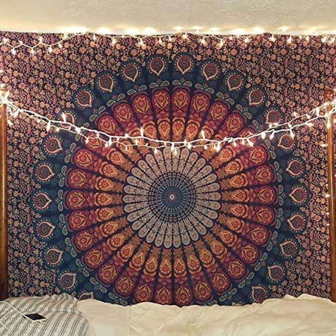 Elemento de la categoría hogar Multi-colored Mandala Tapestry Indian Wall Hanging, Bedsheet, Coverlet Picnic Beach Sheet, Superior