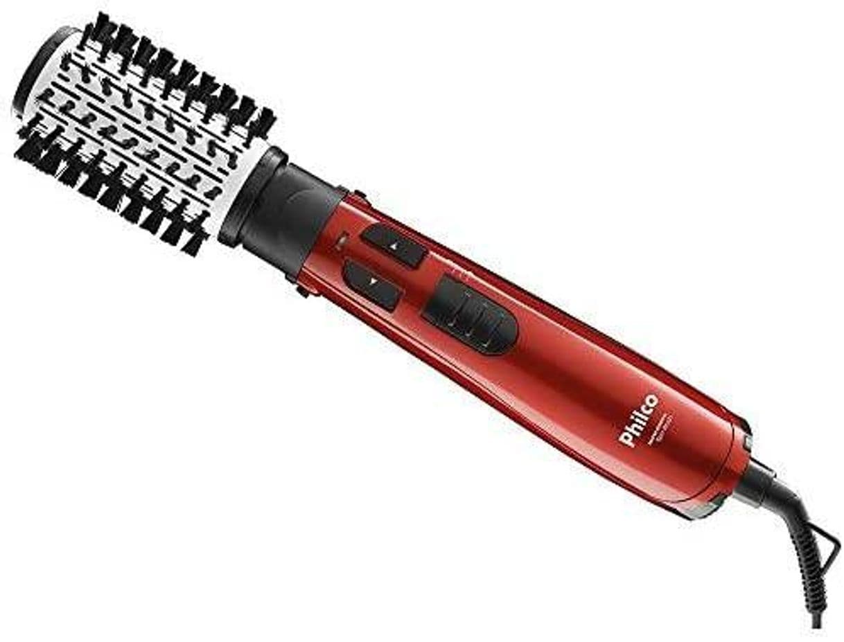 Fashion Escova Rotativa, Spin Brush Pec04V, 1000W, Vermelho, 110V, P