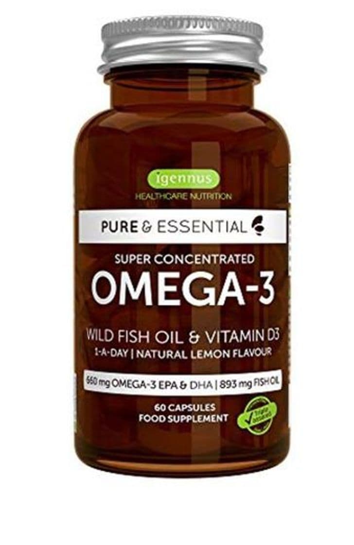 Product Pure & Essential Aceite de Pescado Salvaje Omega-3 410 mg EPA y