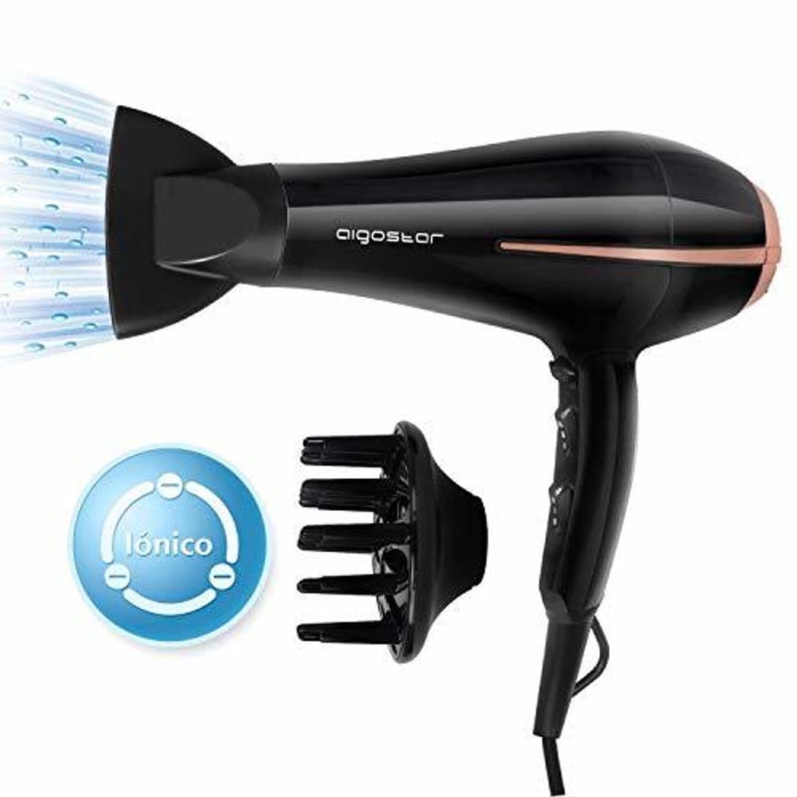 Product Aigostar Fighter 32JVT – 2400W Secador de pelo profesional iónico