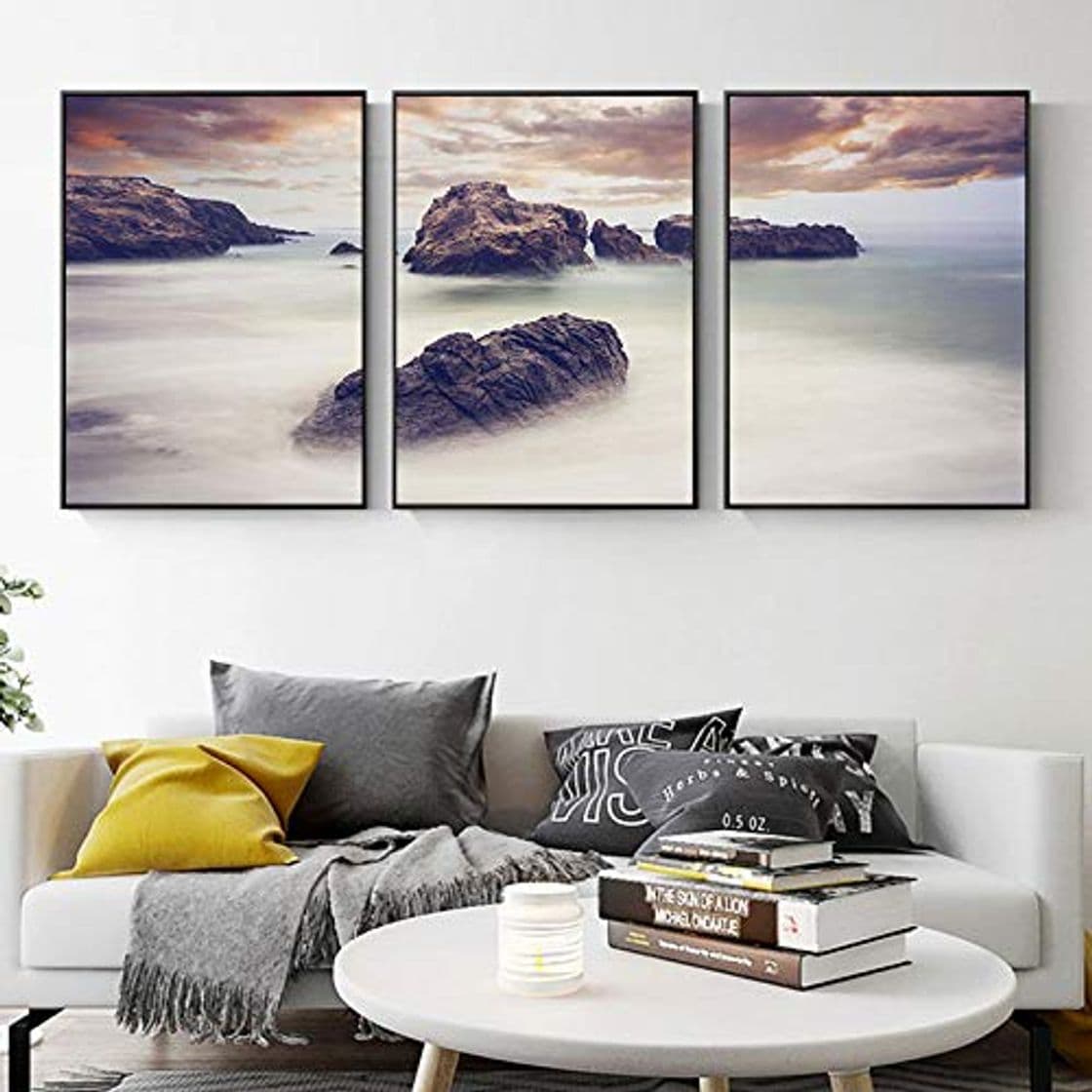 Product Decoración nórdica Cartaz Arte de la Pared Lienzo Pintura de Pedra Parede Fotos para Sala de Estar Quarto Decoração de Casa40x60cm Sin Marco