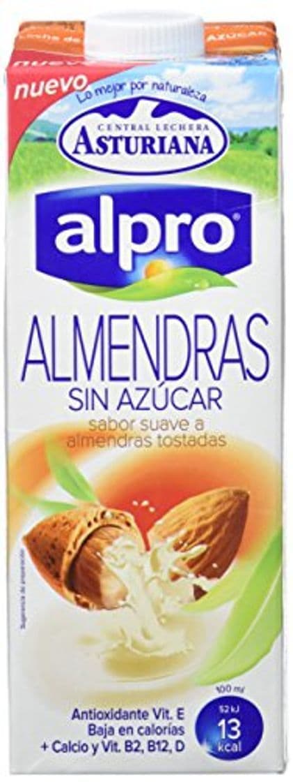 Producto Alpro Central Lechera Asturiana Bebida de Almendra Sin Azúcar - Paquete de