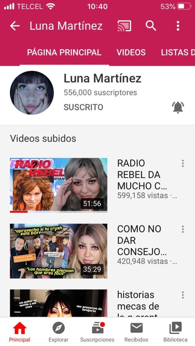 Moda Luna Martínez youtube