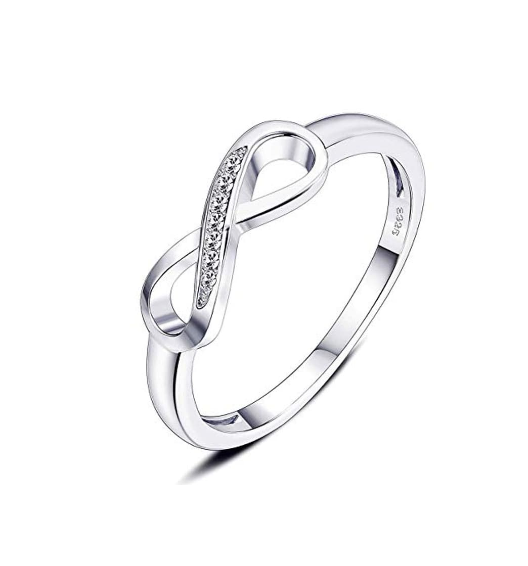 Product sailimue Plata de Ley 925 Infinito Anillos para Mujer Chicas Anillo Amor