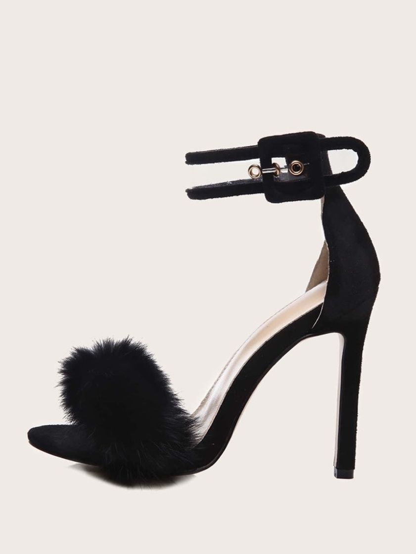 Fashion Tacones delgados con peluche 