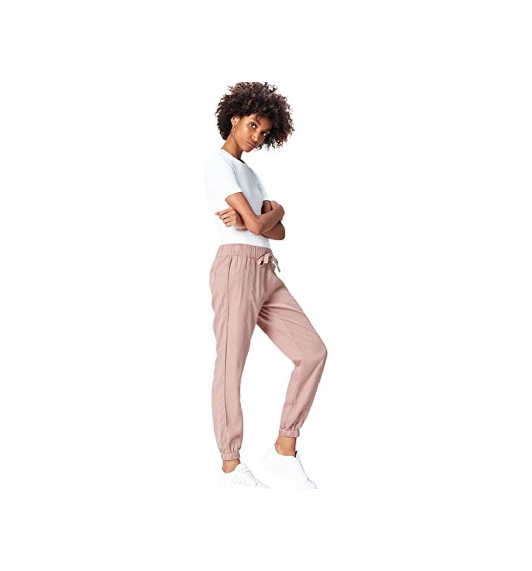 Moda Marca Amazon - find. Pantalones Mujer, Rosa