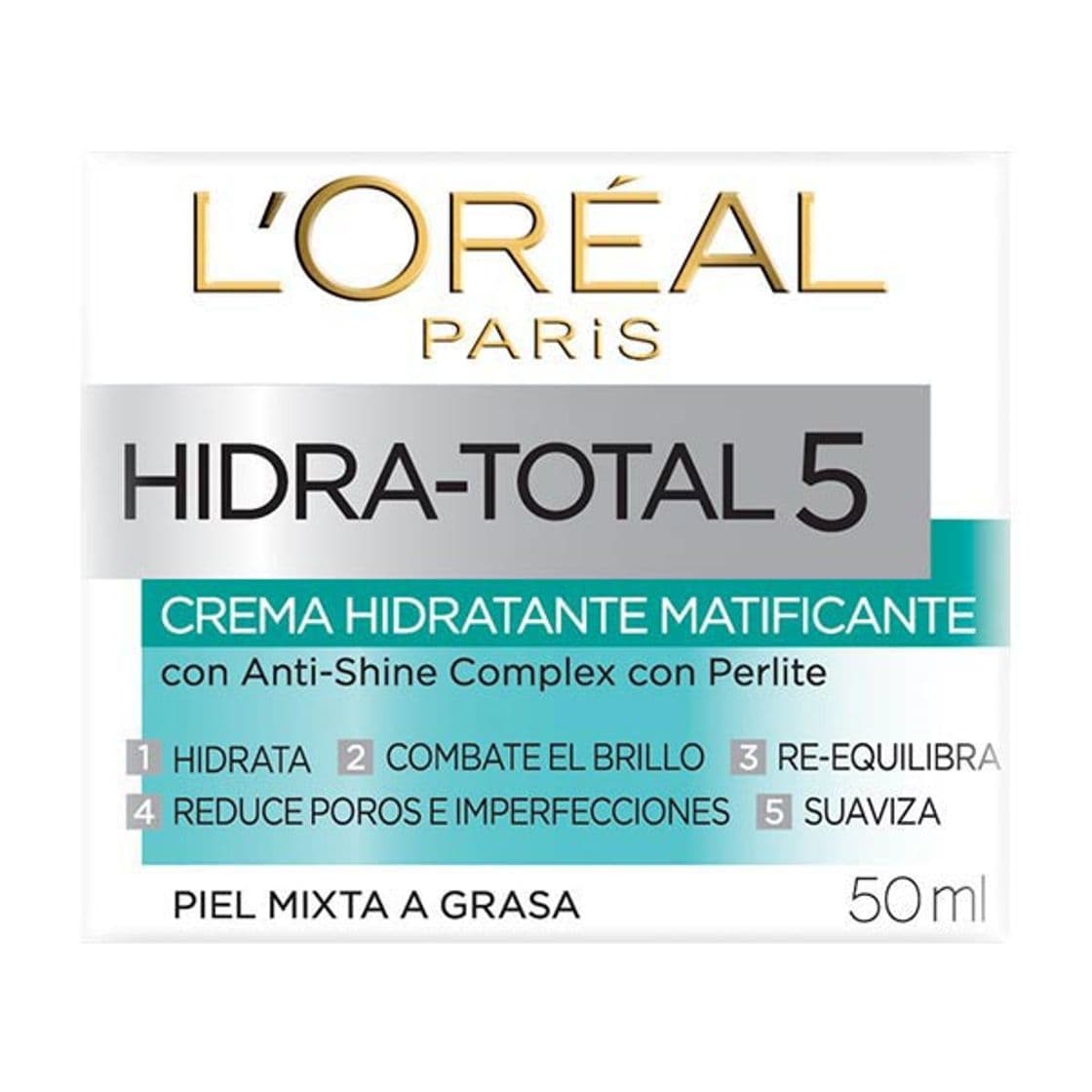 Fashion Hidra Total 5 Crema Hidratante Matificante de Loreal