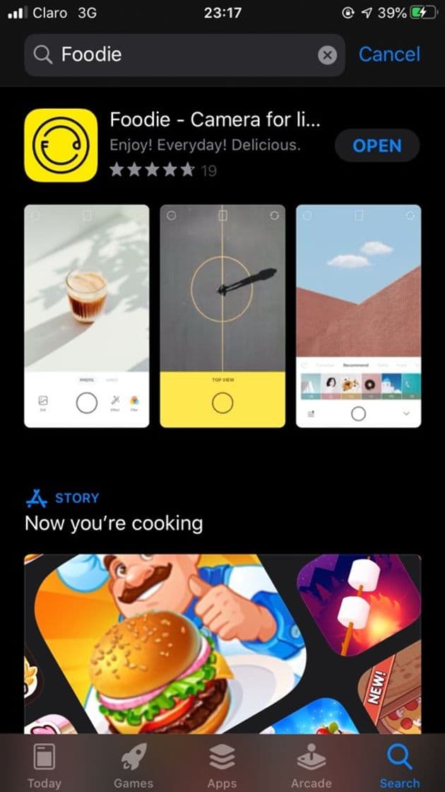 App Foodie - Camera for life