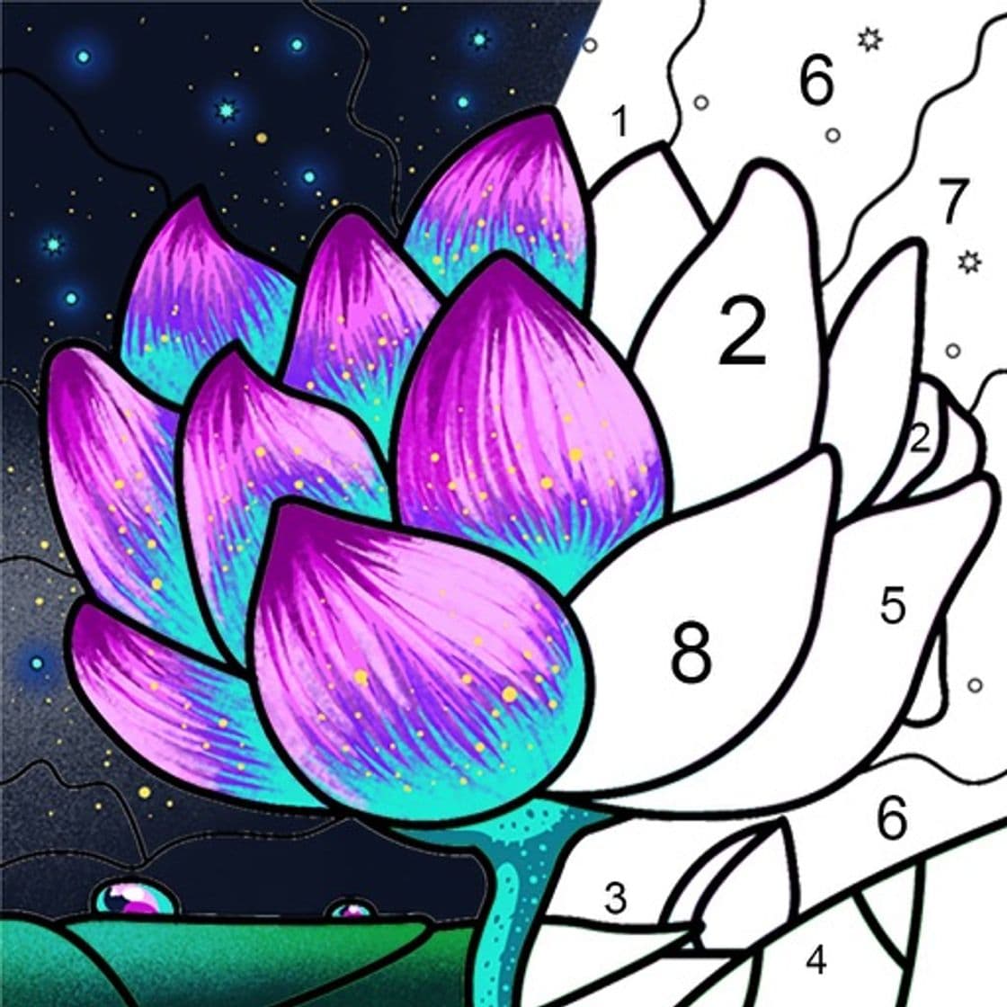 App Paint by Number Coloring Games