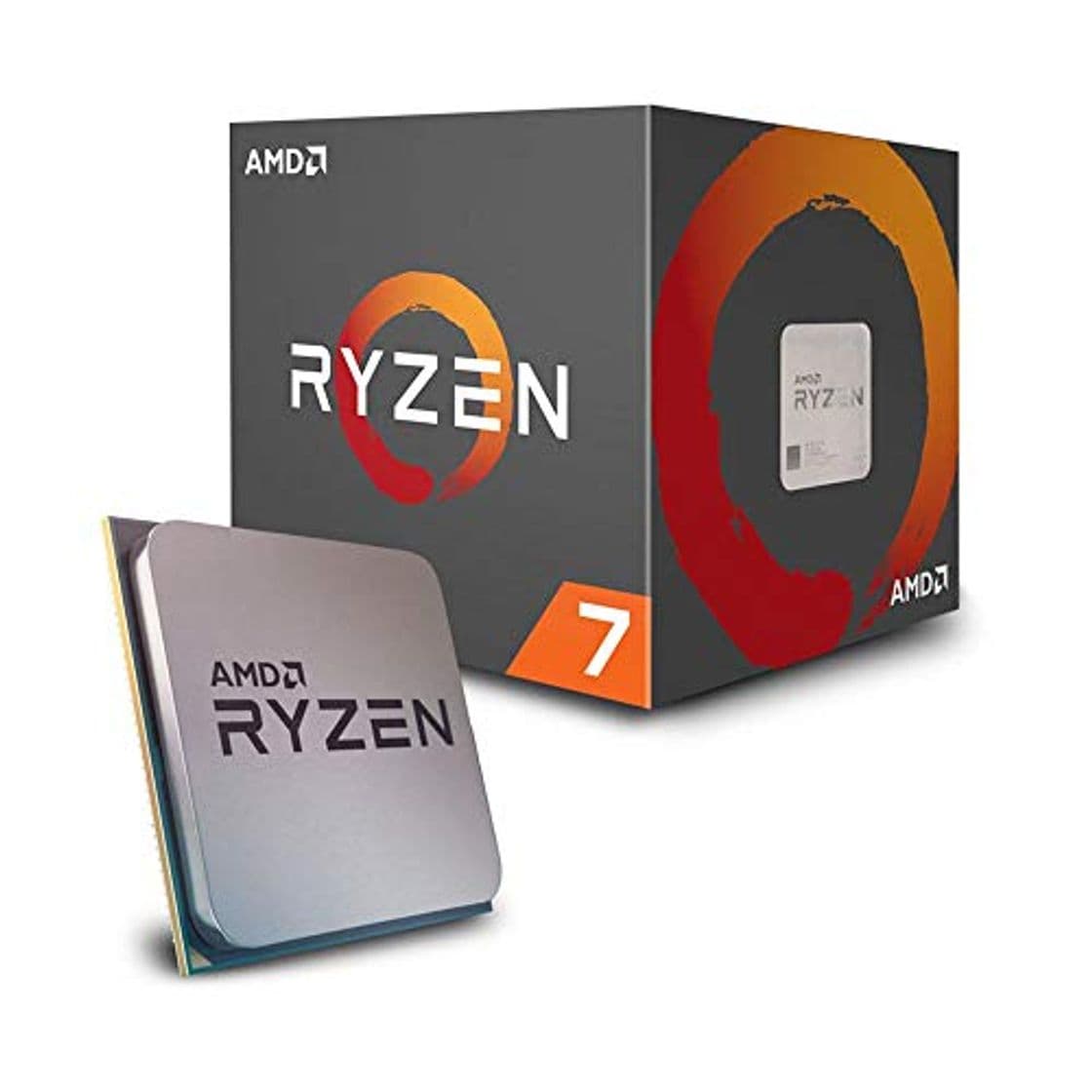 Electrónica AMD Ryzen 7 2700 - Procesador con disipador de calor Wraith Spire