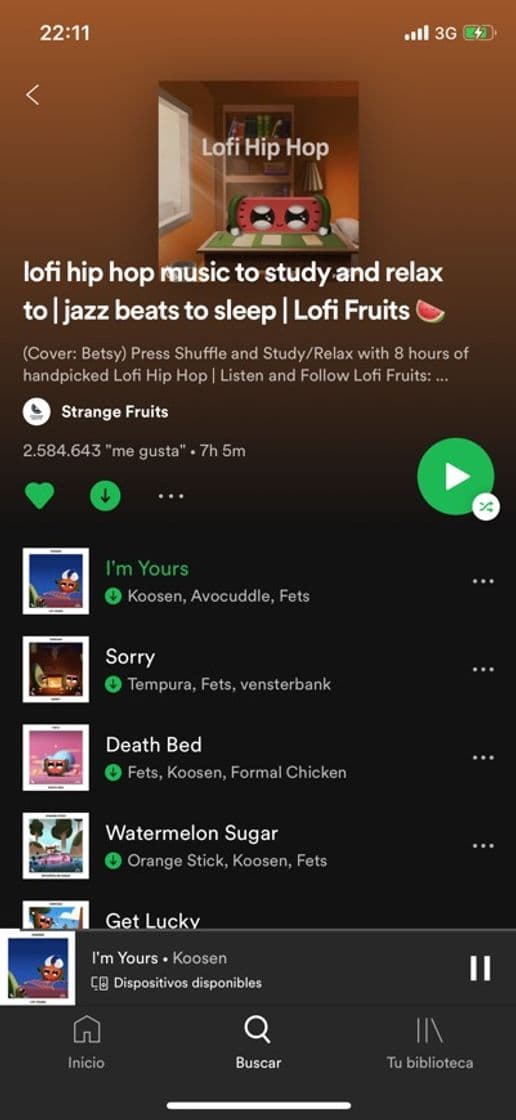 Canción Una playlist de spotify con rollazo muy chill