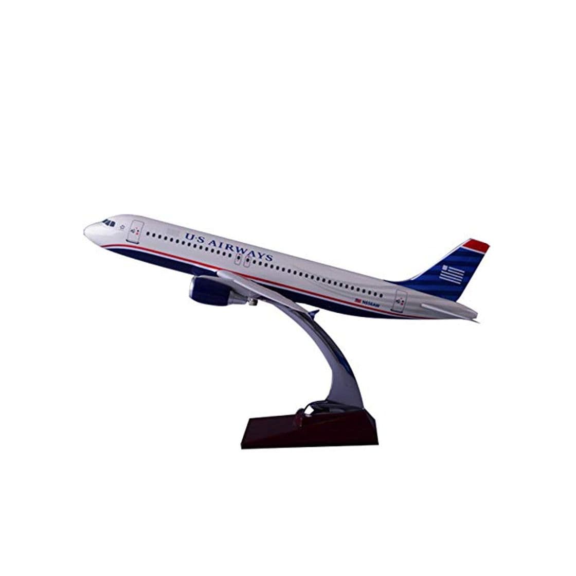 Product DAYUFEI 37 cm Modelo de avión de Resina Estadounidense A320 American Airlines International Airlines Modelo de avión American Airlines A320 Airbus