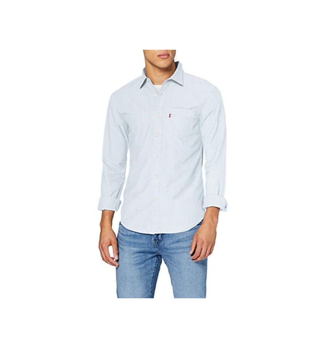 Fashion Levi's Sunset 1 Pkt Slim Camisa, Azul