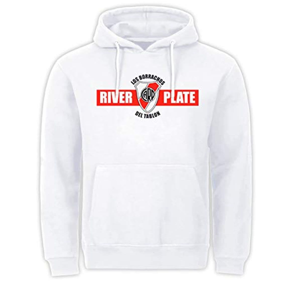 Lugar River Plate Buenos Aires Ultras Argentina Sudadera con Capucha Blanco L