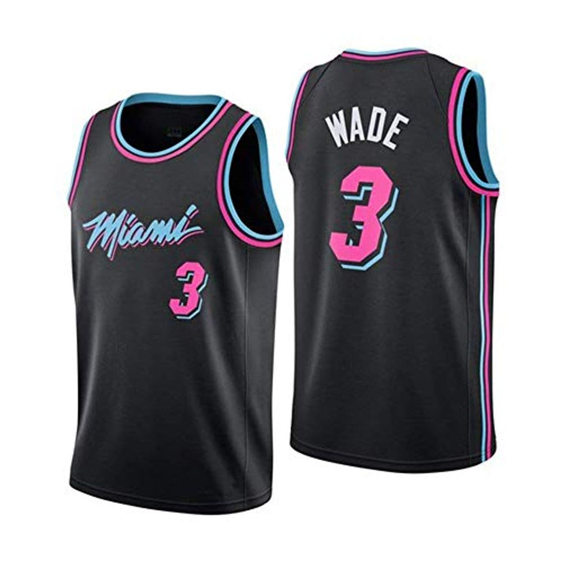 Producto JINHAO Camiseta de Baloncesto para Hombre NBA Miami Heat # 3 Dwyane