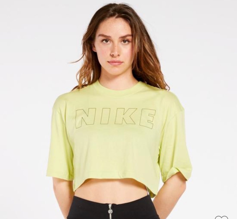 Moda Cropped Nike Verde