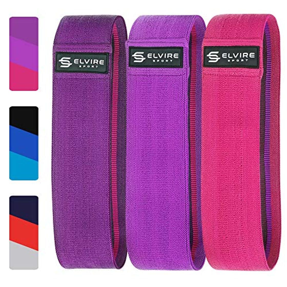 Producto ELVIRE SPORT Bandas Elásticas 3 Pack: Bandas de Resistencia de Tela para