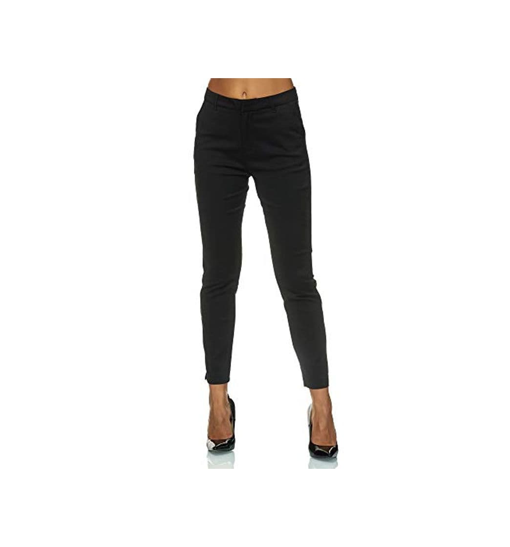 Product Elara Pantalon Chino para Mujer Chic Slim Fit Chunkyrayan Negro VS19031-1A Black-38