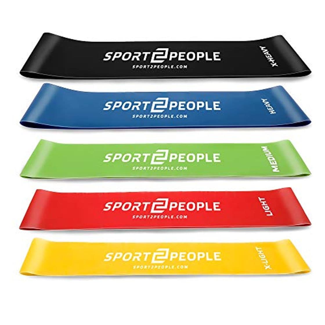 Product sport2people Juego de Bandas de Ejercicio con 2 Libros electrónicos de Ejercicios